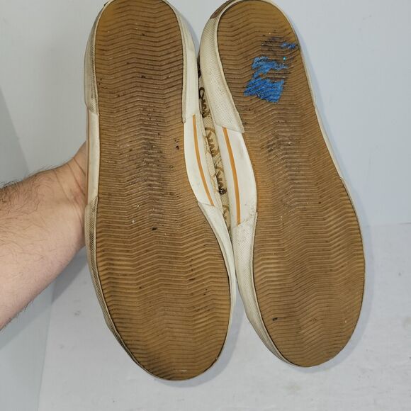 Michael Kors Womens Sz 9.5 M Brown MK Monogram Canvas Beige Sneakers Preppy Gold - Picture 9 of 14